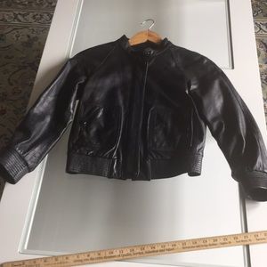 Theory Moto Leather cropped Jacket